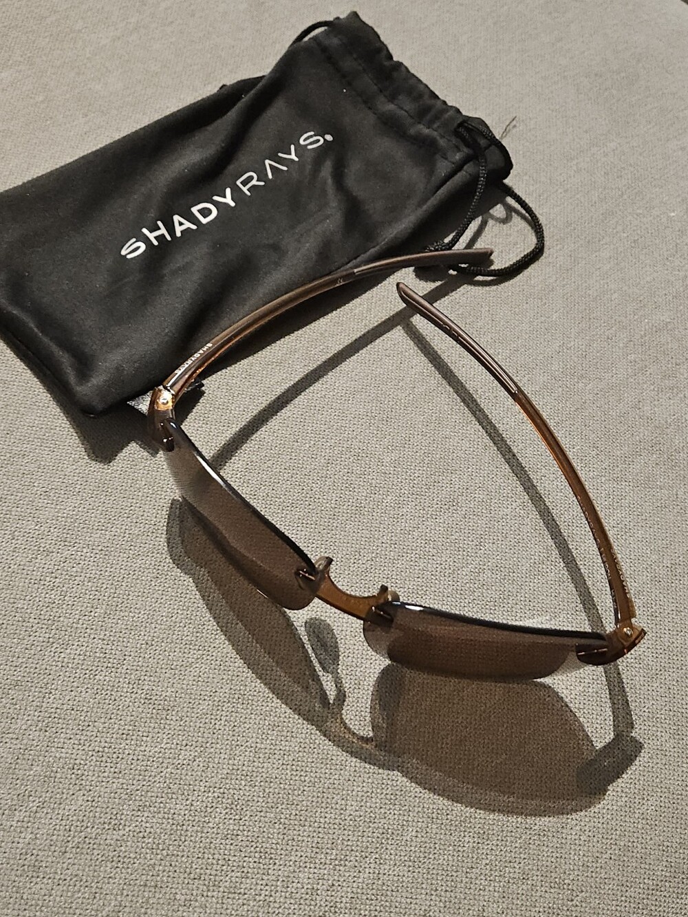 Shady Rays Huron Amber Brown SR Pro Polarized Sunglasses + Pouch